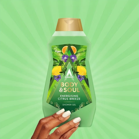 Astonish Body & Soul Energising Citrus Breeze Shower Gel 500ml