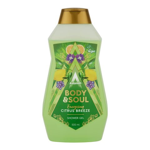 Astonish Body & Soul Energising Citrus Breeze Shower Gel 500ml